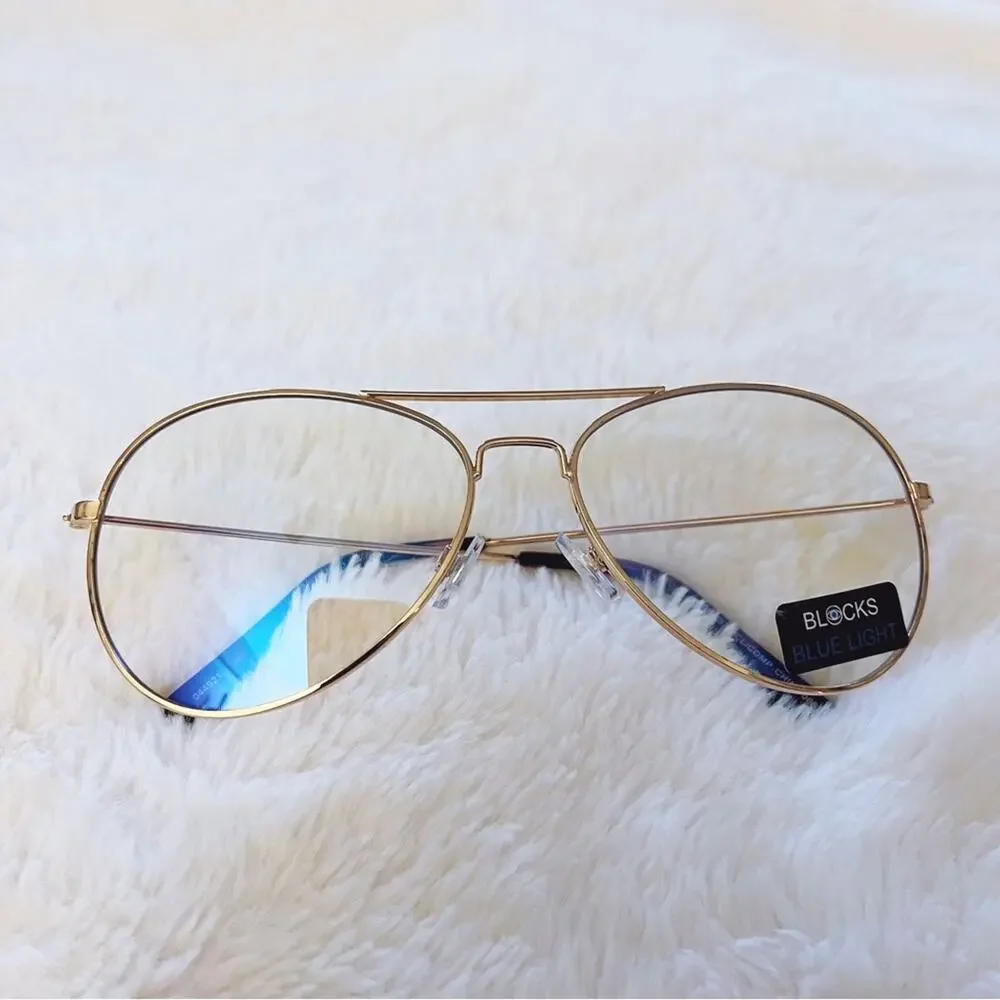Noelle Gold Blue Light Glasses